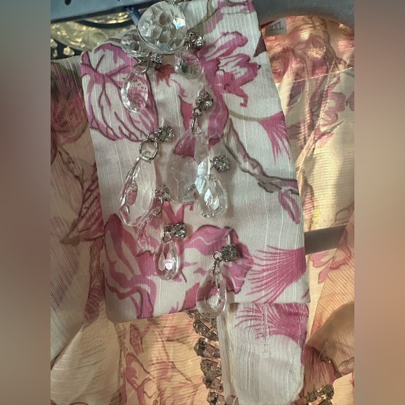 Floral Print Embellished Matchmaker Dress - Picture 10 of 13